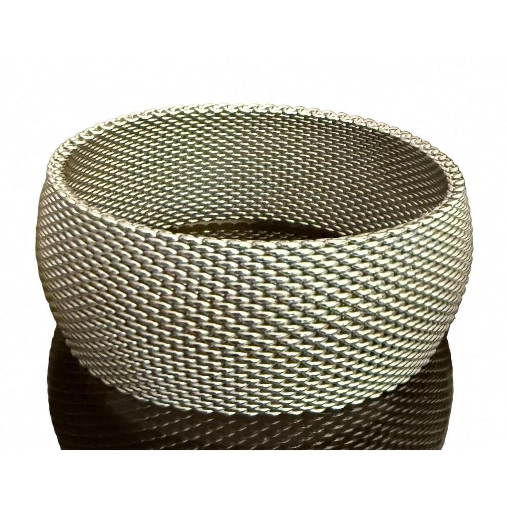 NEW YOCHI women's mesh bracelet in silver